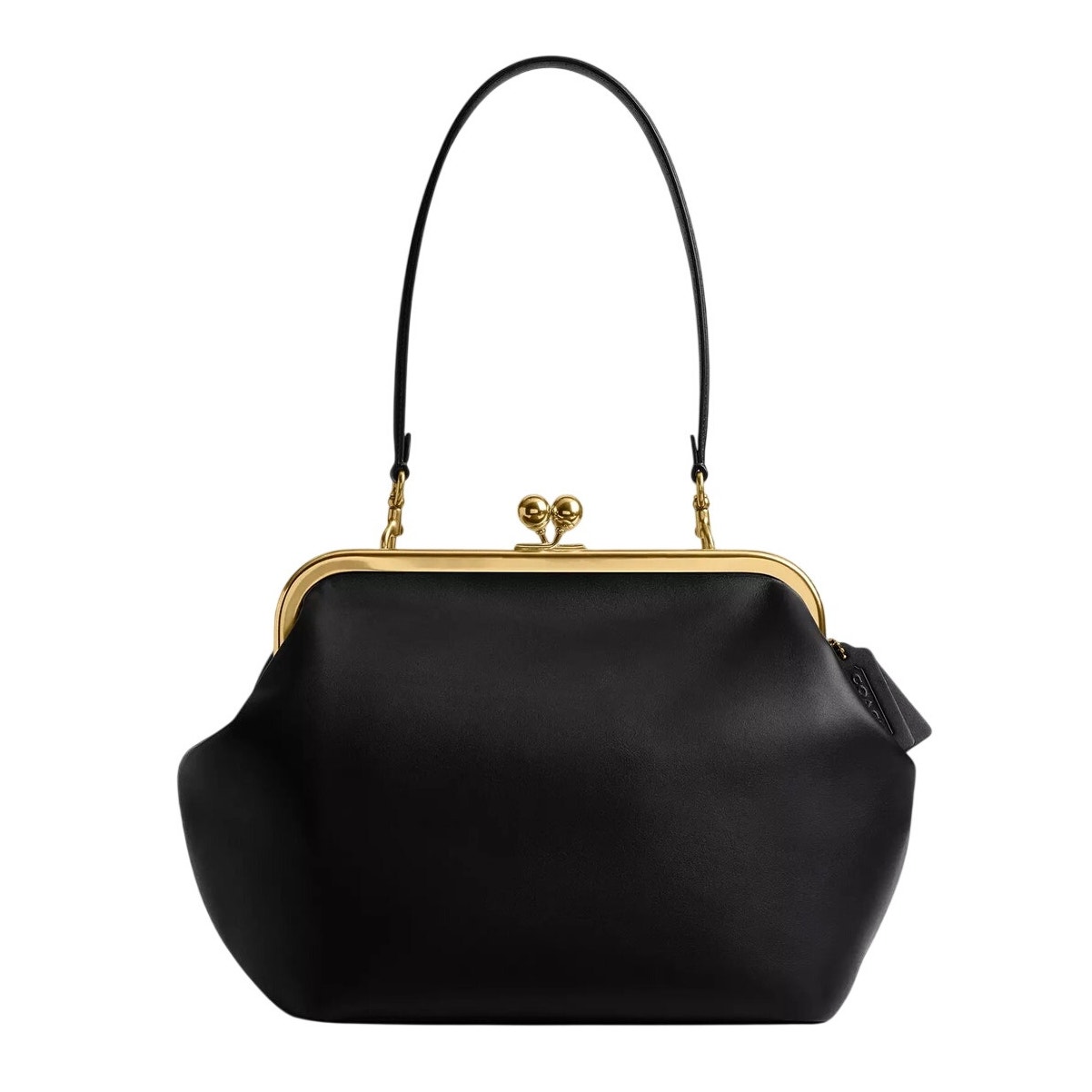 Coach Large Oversized Kisslock Frame Shoulder Clutch Bag - New